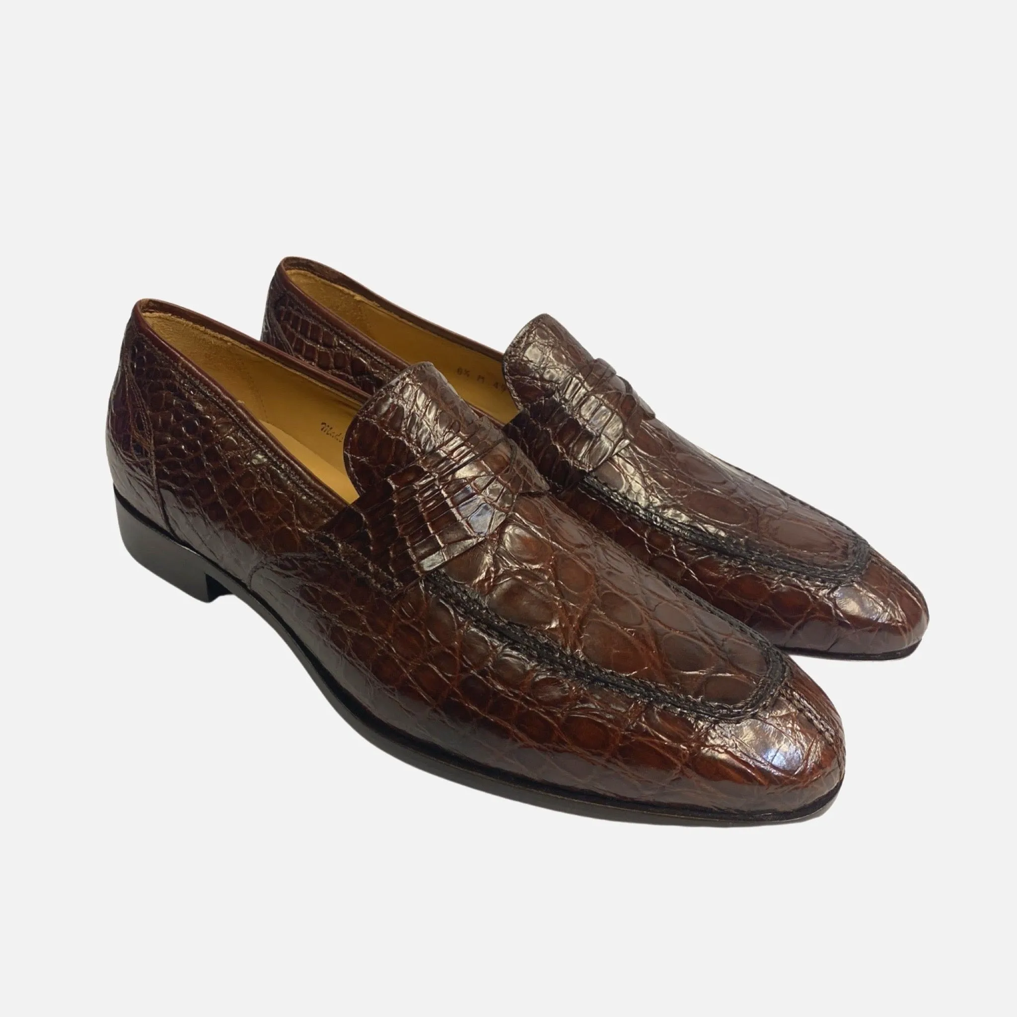 4993 Mezlan Crocodile Penny loafer for Men