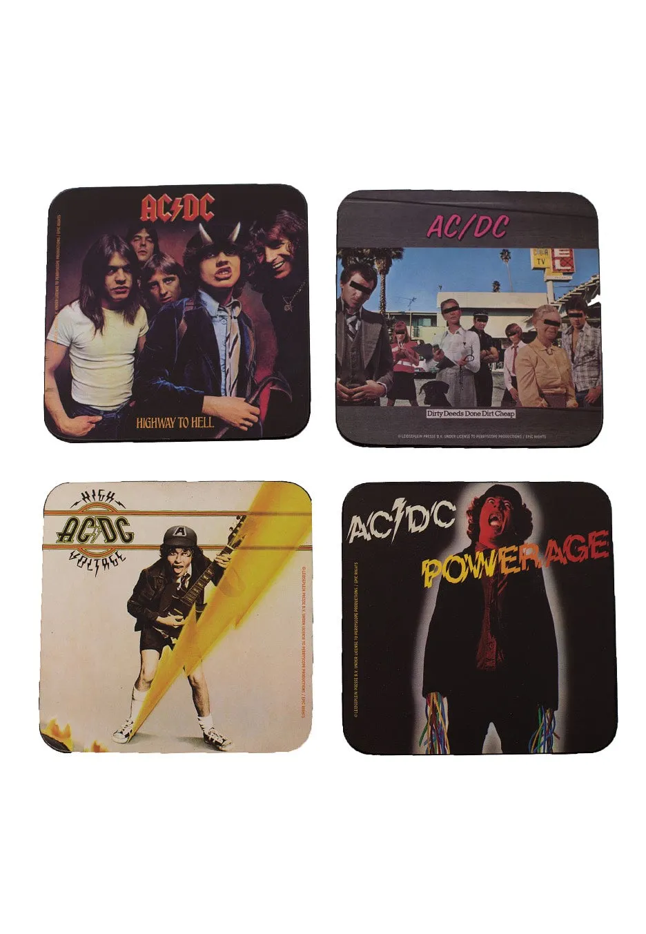 AC/DC - 4 Pack - Coaster