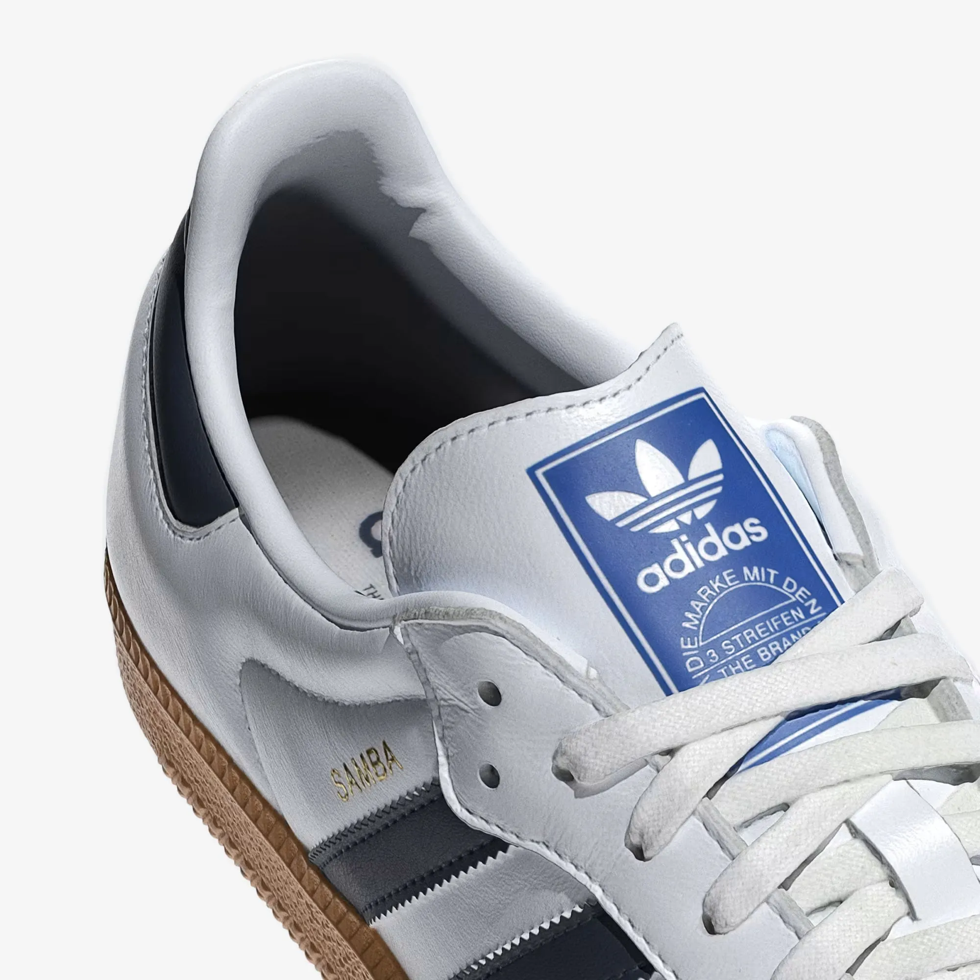 Adidas Originals | SAMBA OG  { CLOUD WHITE/NIGHT INDIGO/GUM