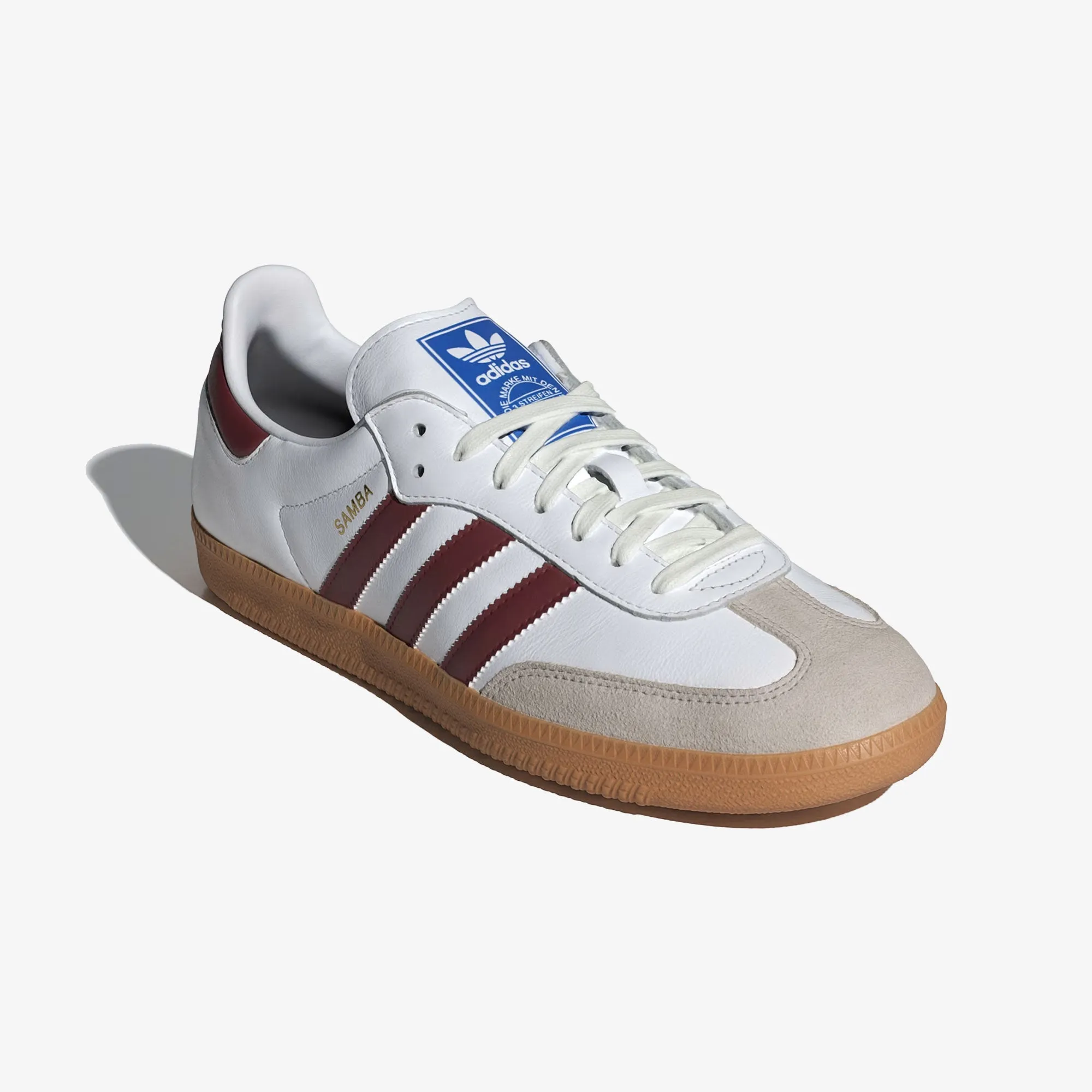 ADIDAS ORIGINALS | SAMBA OG { WHITE/BURGUNDY/GUM