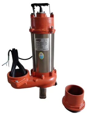 Aiko 4" Submersible Sewage Pump 415V 50Hz 3HP (Hole) Without Float | Model: WP-V2200B-4-415V