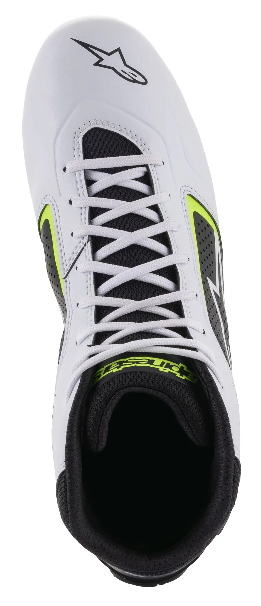 ALPINESTARS 2711521_215_7 Karting shoes TECH-1 K START V2, white/black/yellow fluo, Size 39