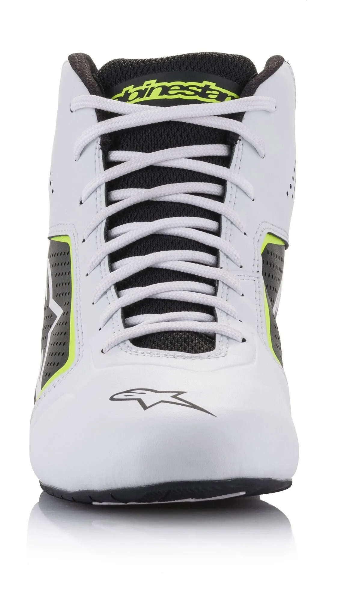 ALPINESTARS 2711521_215_7 Karting shoes TECH-1 K START V2, white/black/yellow fluo, Size 39