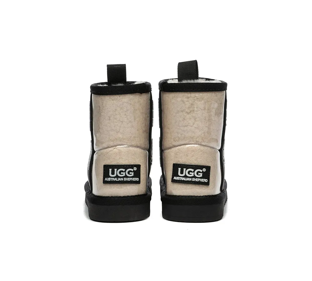 AUSTRALIAN SHEPHERD® UGG Kids Clear Waterproof Shearling Boots Coated Classic