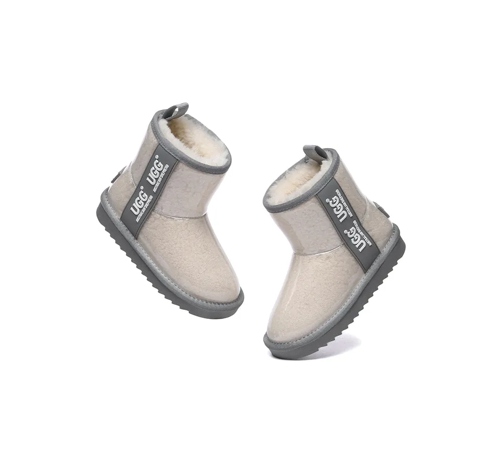 AUSTRALIAN SHEPHERD® UGG Kids Clear Waterproof Shearling Boots Coated Classic