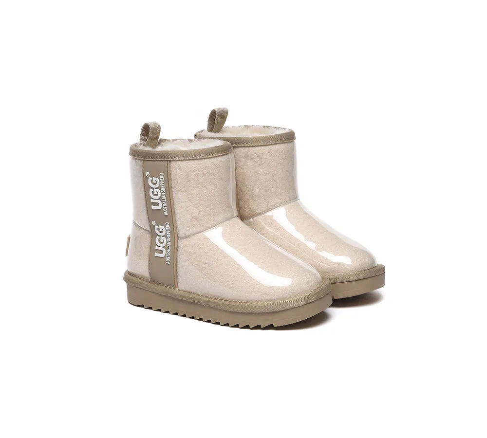 AUSTRALIAN SHEPHERD® UGG Kids Clear Waterproof Shearling Boots Coated Classic