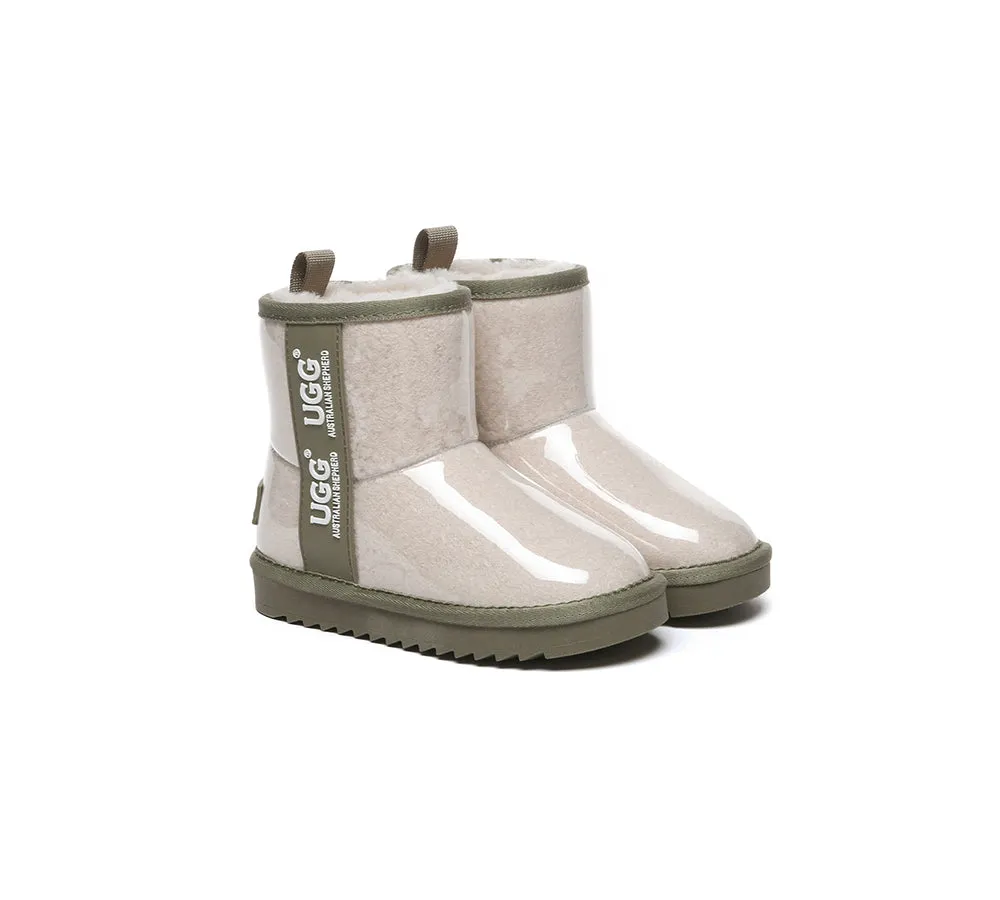 AUSTRALIAN SHEPHERD® UGG Kids Clear Waterproof Shearling Boots Coated Classic