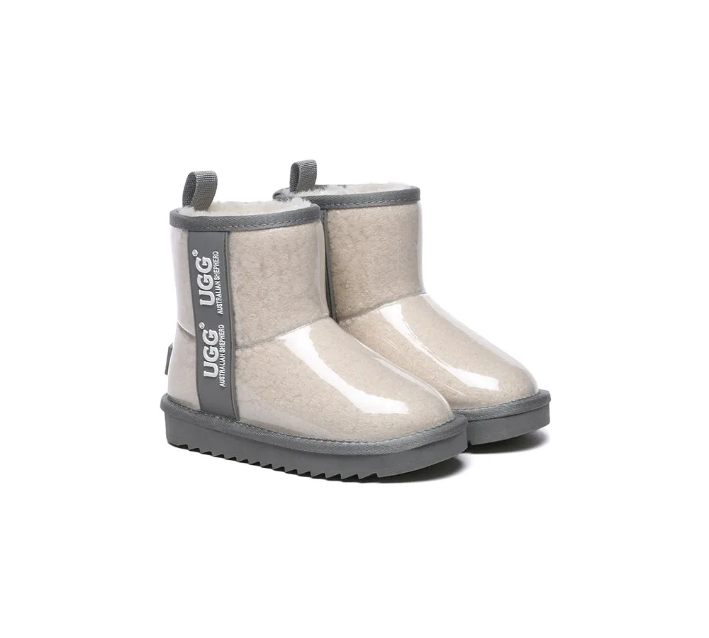 AUSTRALIAN SHEPHERD® UGG Kids Clear Waterproof Shearling Boots Coated Classic