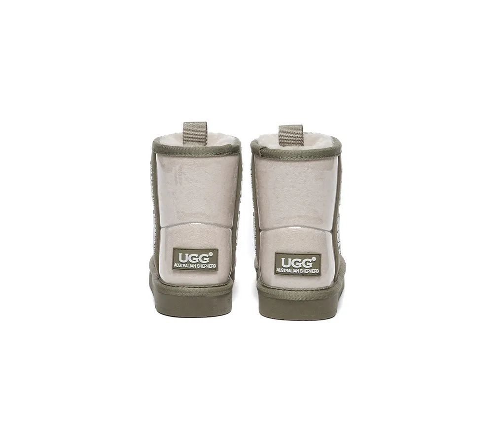 AUSTRALIAN SHEPHERD® UGG Kids Clear Waterproof Shearling Boots Coated Classic