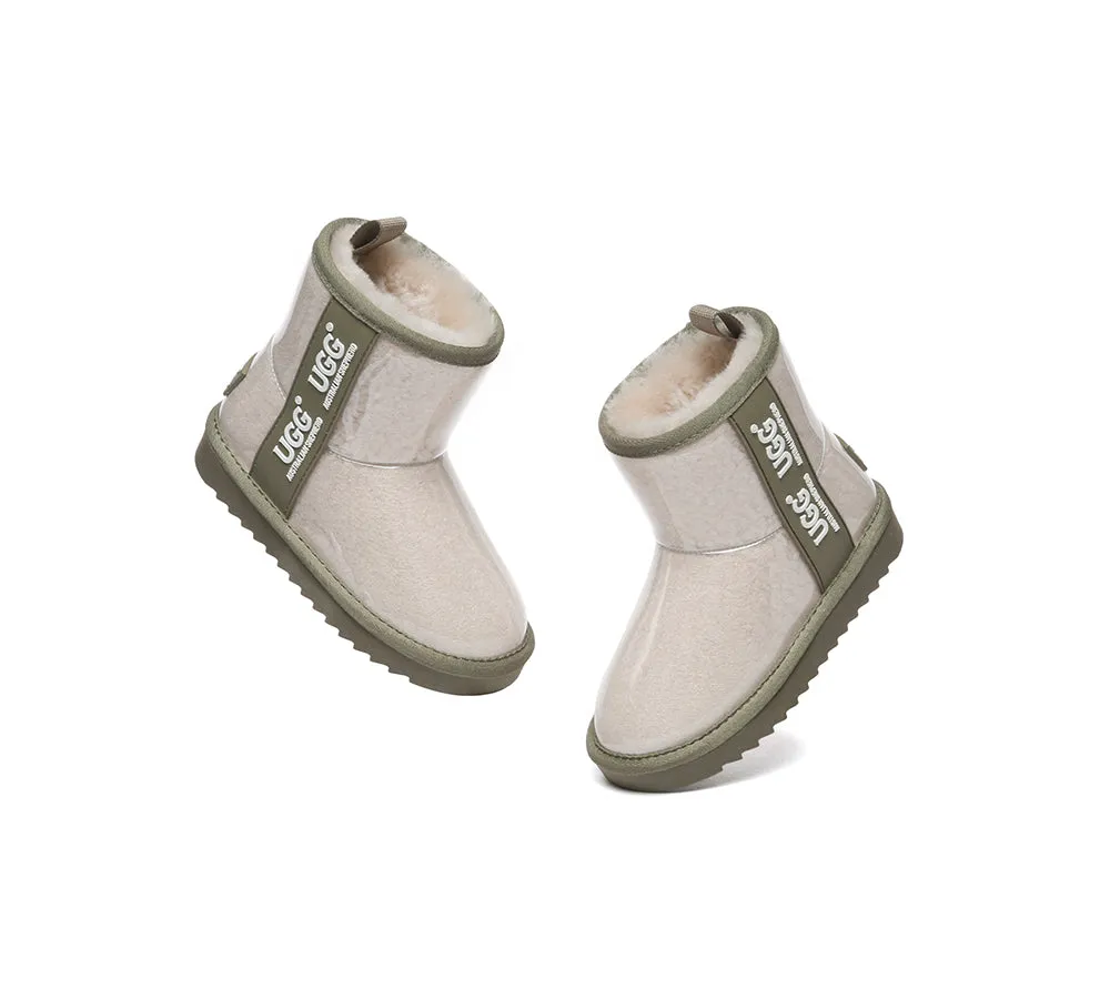 AUSTRALIAN SHEPHERD® UGG Kids Clear Waterproof Shearling Boots Coated Classic