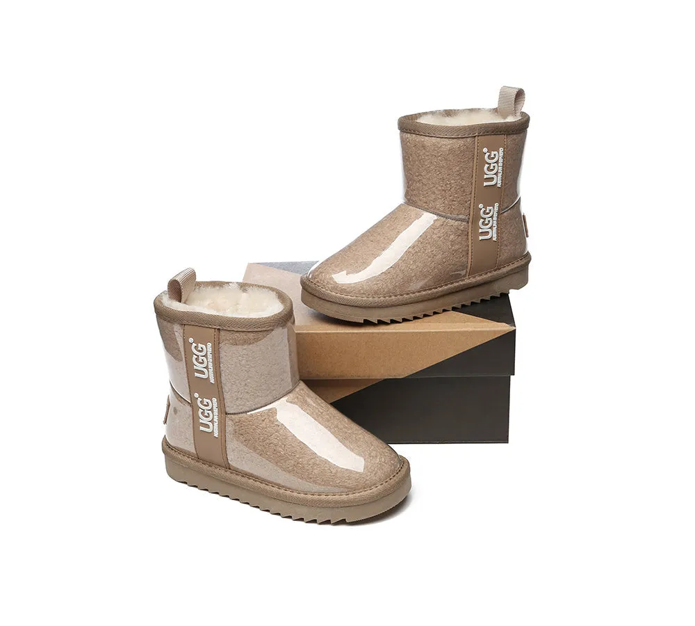 AUSTRALIAN SHEPHERD® UGG Kids Clear Waterproof Shearling Boots Coated Classic