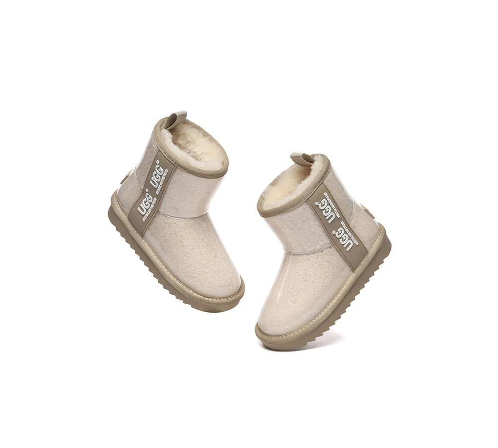 AUSTRALIAN SHEPHERD® UGG Kids Clear Waterproof Shearling Boots Coated Classic