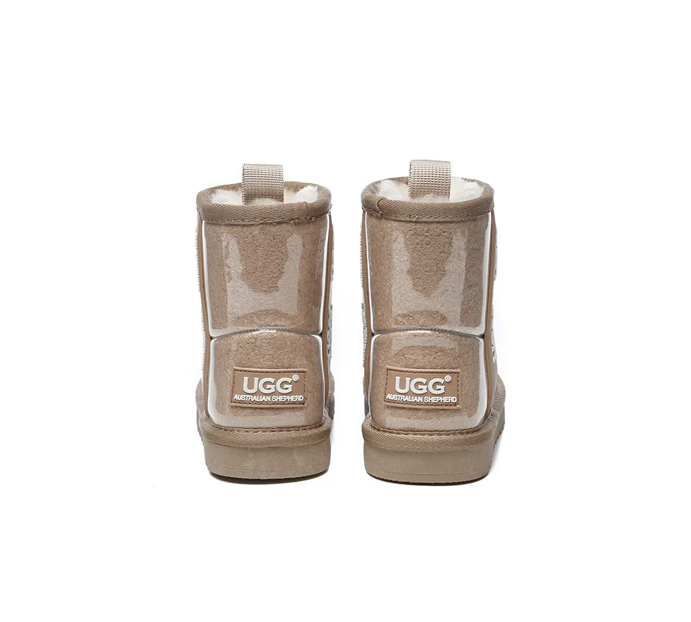 AUSTRALIAN SHEPHERD® UGG Kids Clear Waterproof Shearling Boots Coated Classic