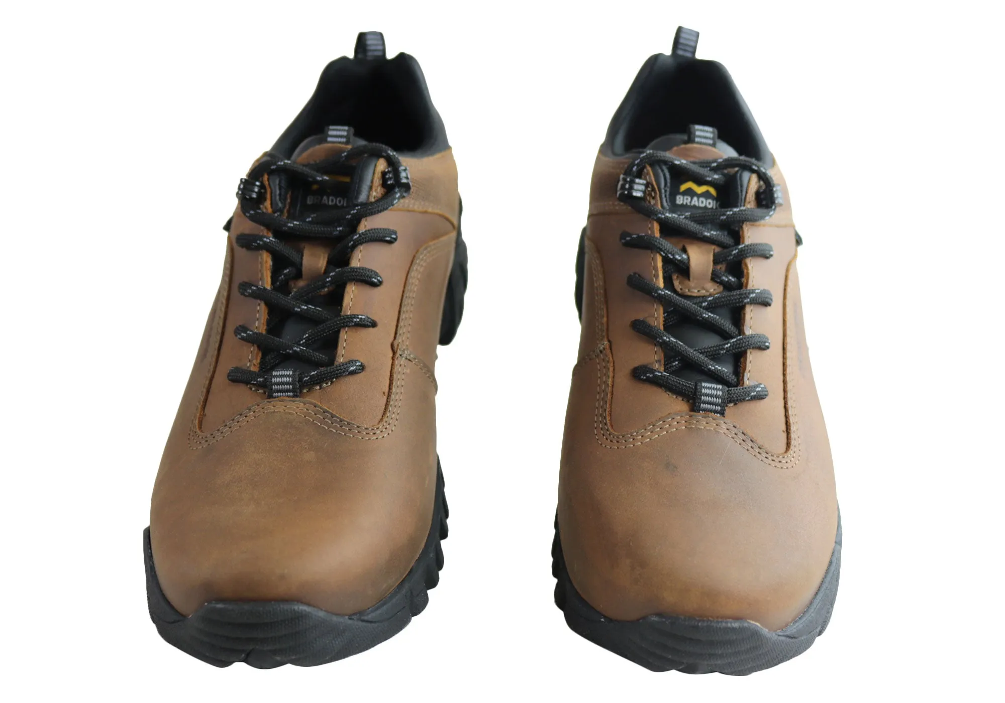 Bradok Krakatoa Mens Comfort Leather Hiking Shoes Made In Brazil