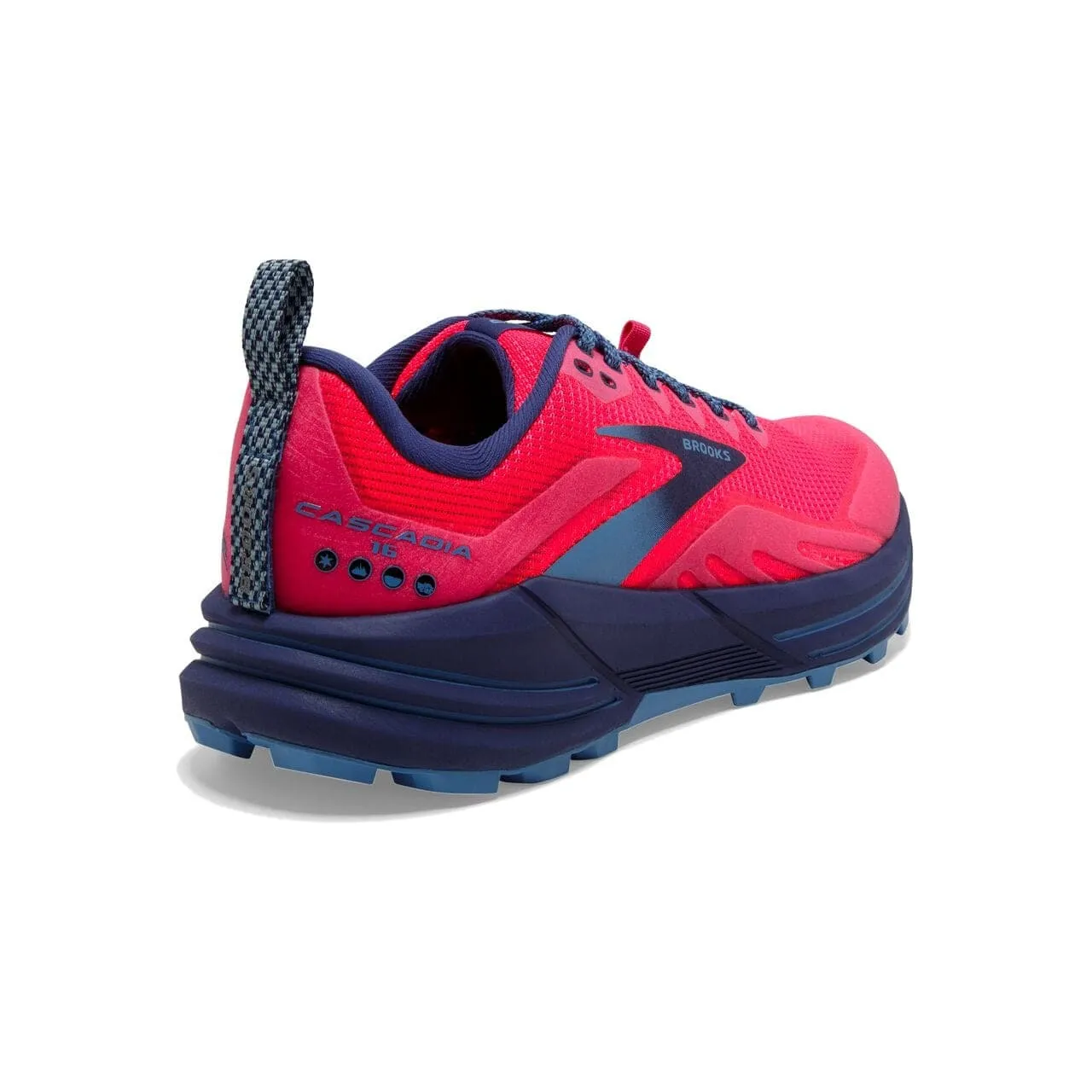 Brooks Cascadia 16 (Womens) - Pink/Flambe/Cobalt