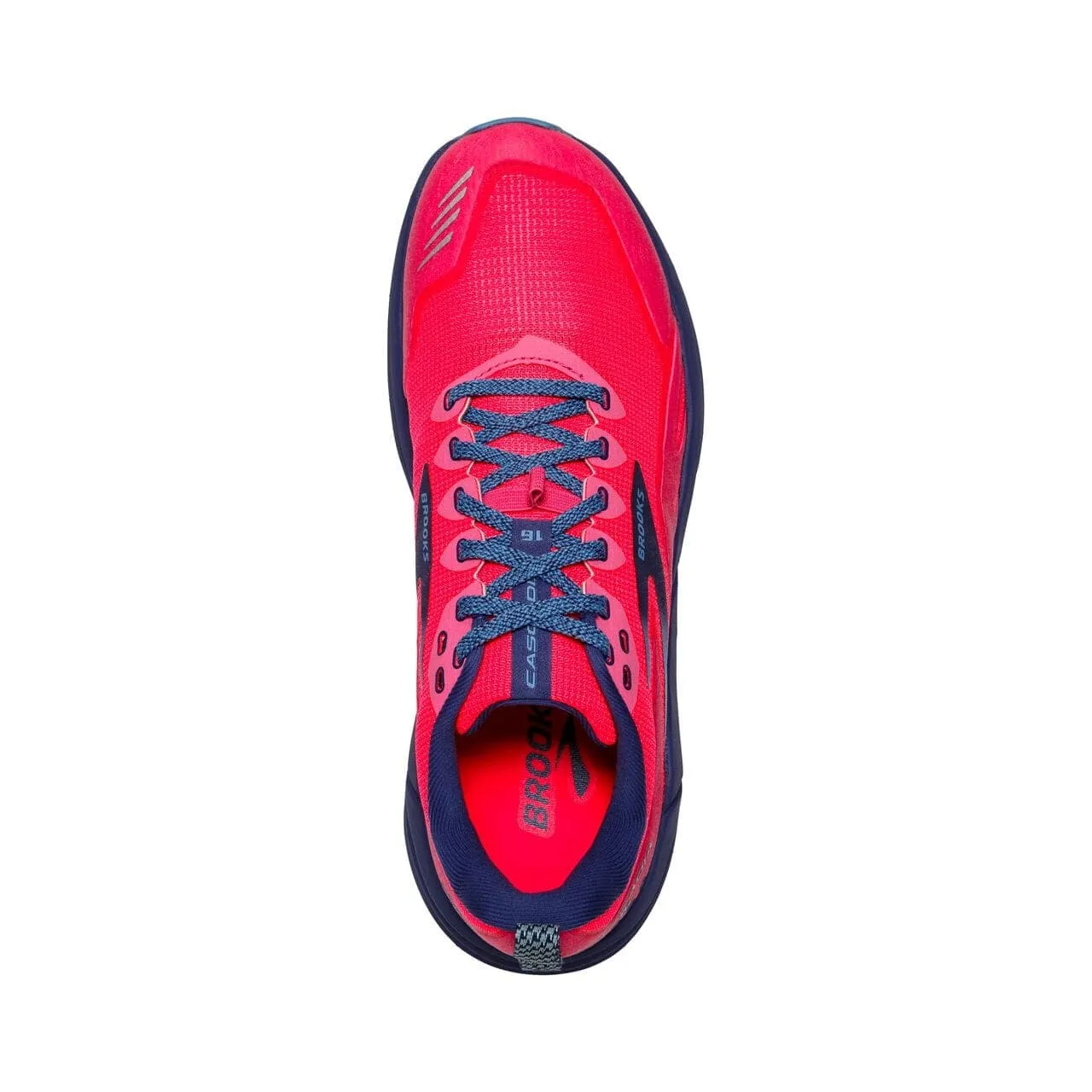 Brooks Cascadia 16 (Womens) - Pink/Flambe/Cobalt