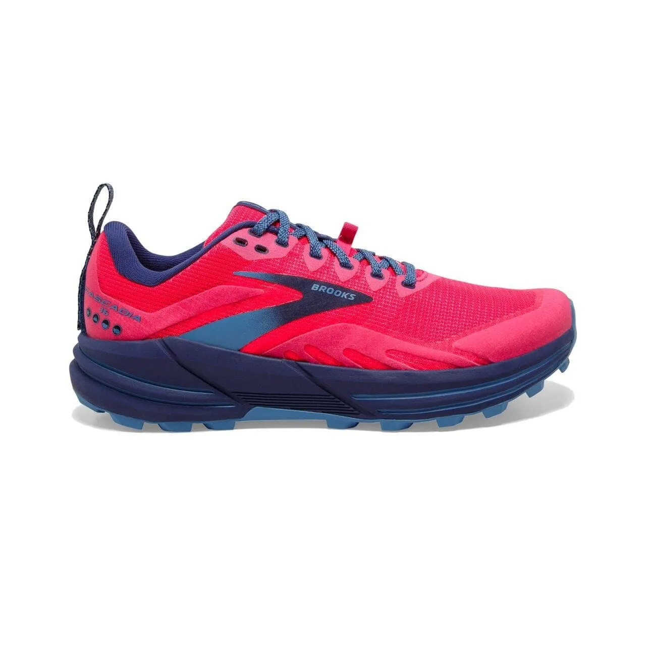 Brooks Cascadia 16 (Womens) - Pink/Flambe/Cobalt