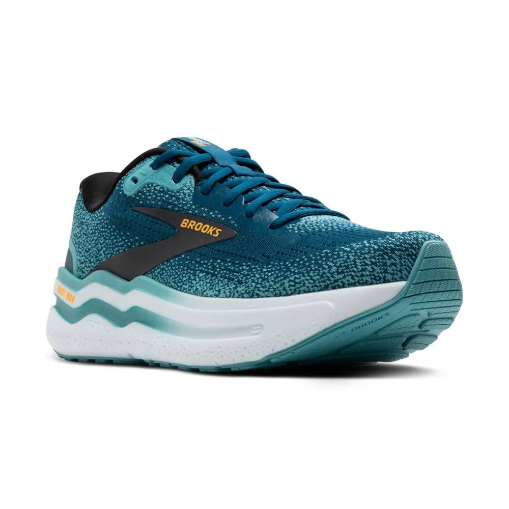 Brooks Ghost Max 2 (Mens) - Moroccan Blue/Aqua/Orange Pop