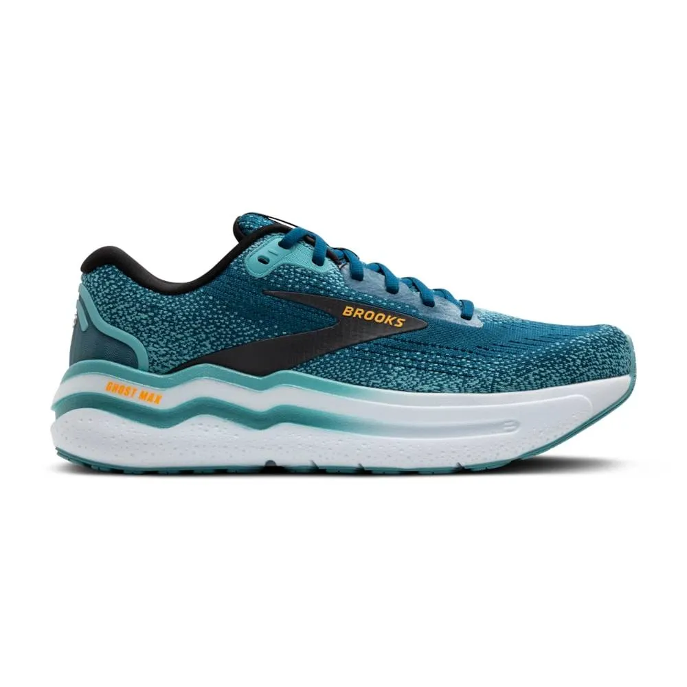 Brooks Ghost Max 2 (Mens) - Moroccan Blue/Aqua/Orange Pop