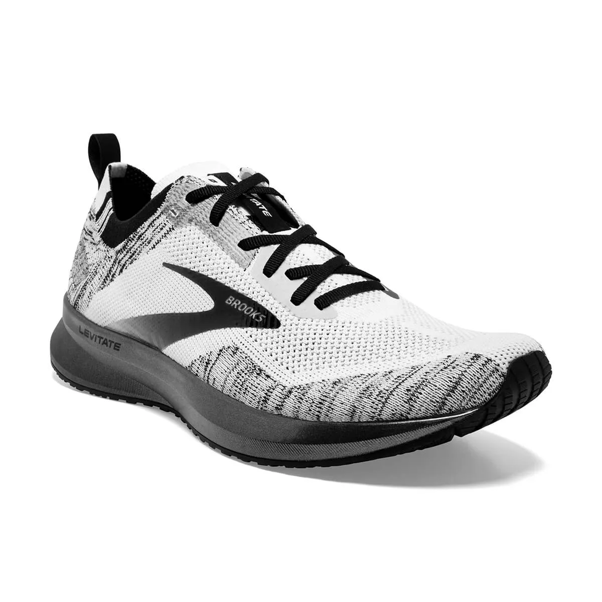 Brooks Levitate Stealthfit GTS 5 Mens | White/black