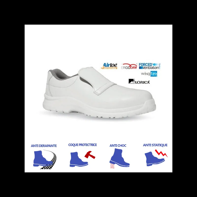 Cat S2 SRC Lightweight White Kitchen Safety Shoes - UPOWER