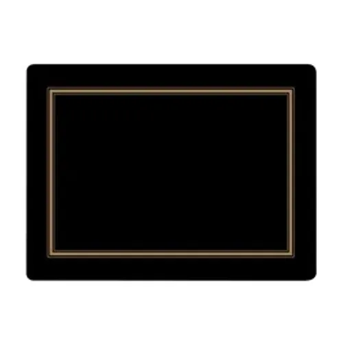 Classic Black Placemats Set of 4