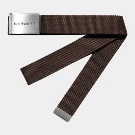 Clip Belt Chrome - tobacco