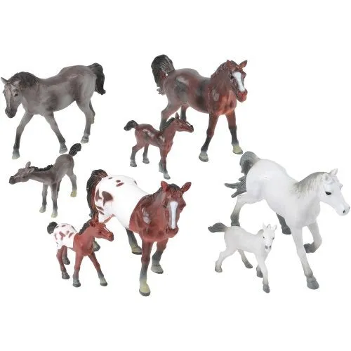 CP Toys 23 Pc. Deluxe Horse Stable Play Set with 4 Horses, 4 Ponies and Accessories