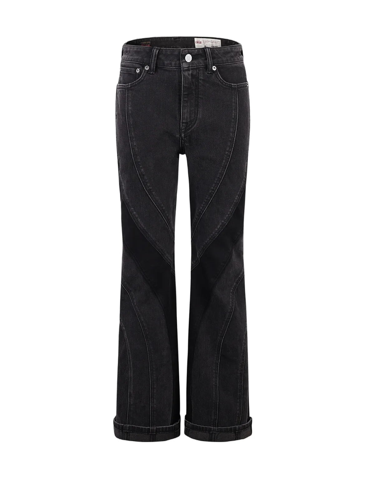 Cut-Line Fashion Fit Boot Cut Jeans