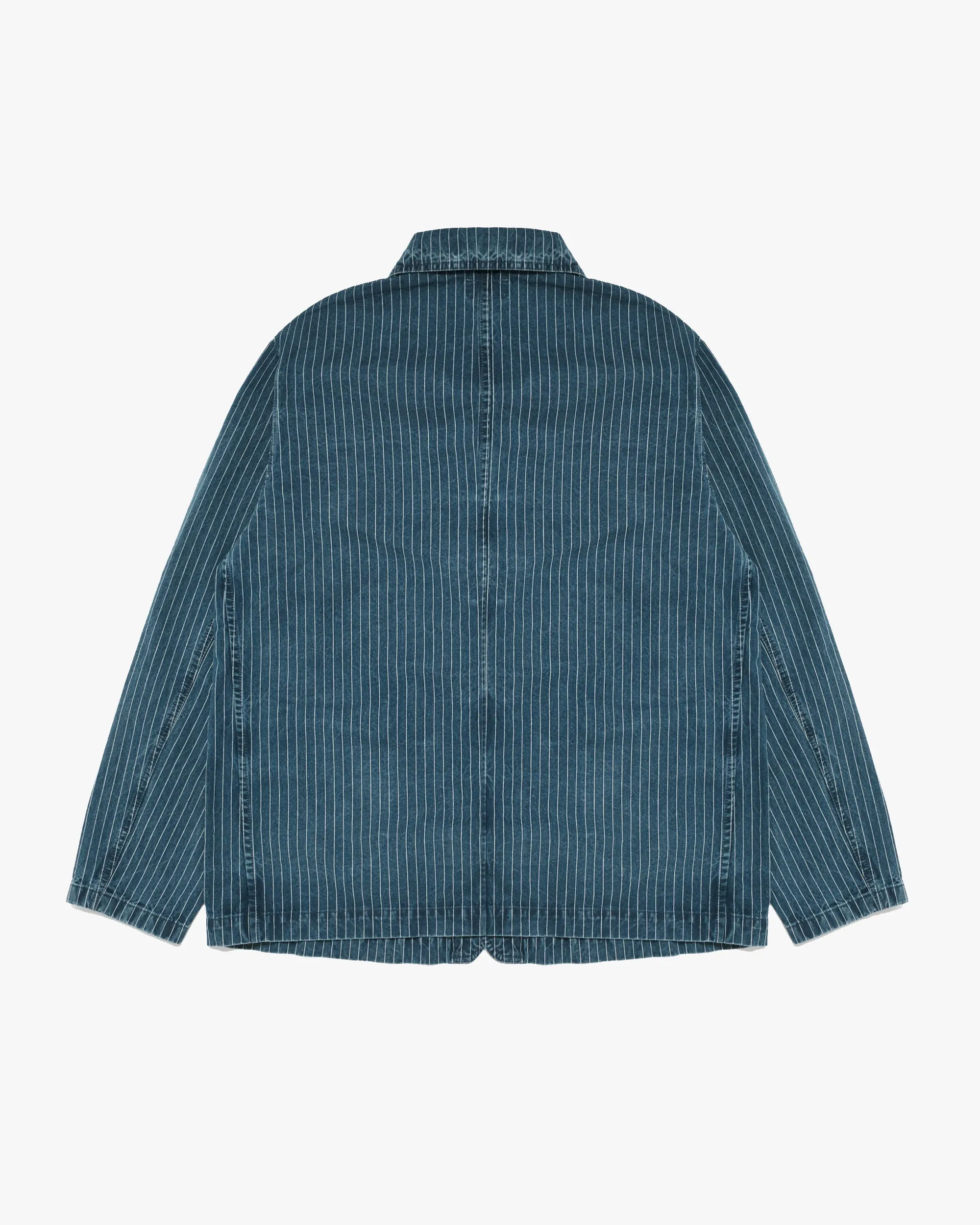 Dubbleware Japanese Chore Jacket -  Pinstriped Washed