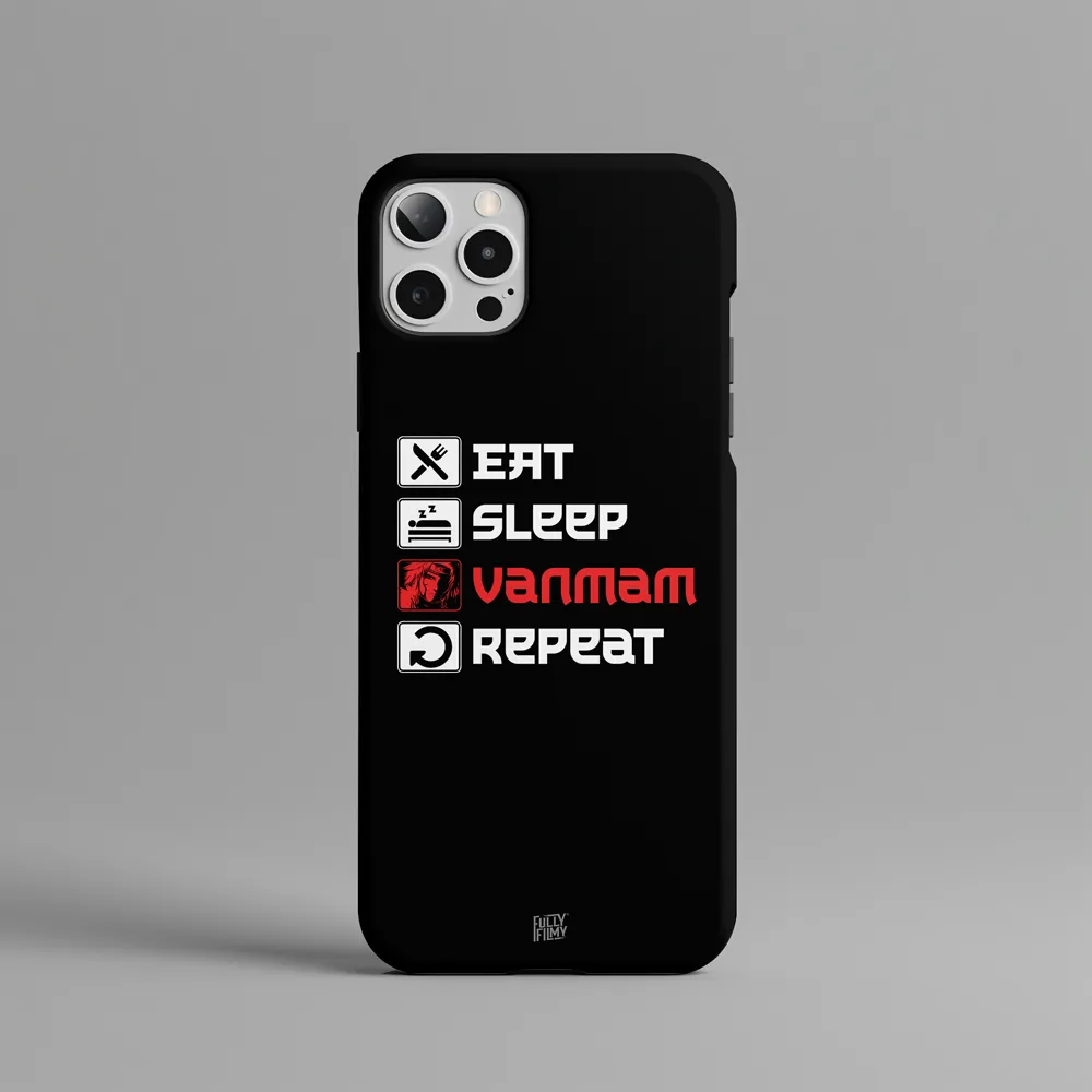 Eat Sleep Vanmam Repeat | SVK Official Hard Phone Case