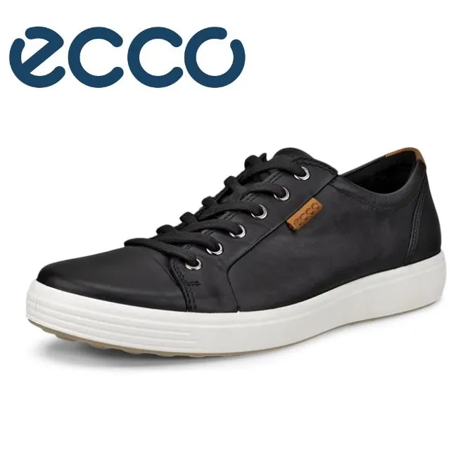 Ecco Soft Vii Laced Black Shoes Black