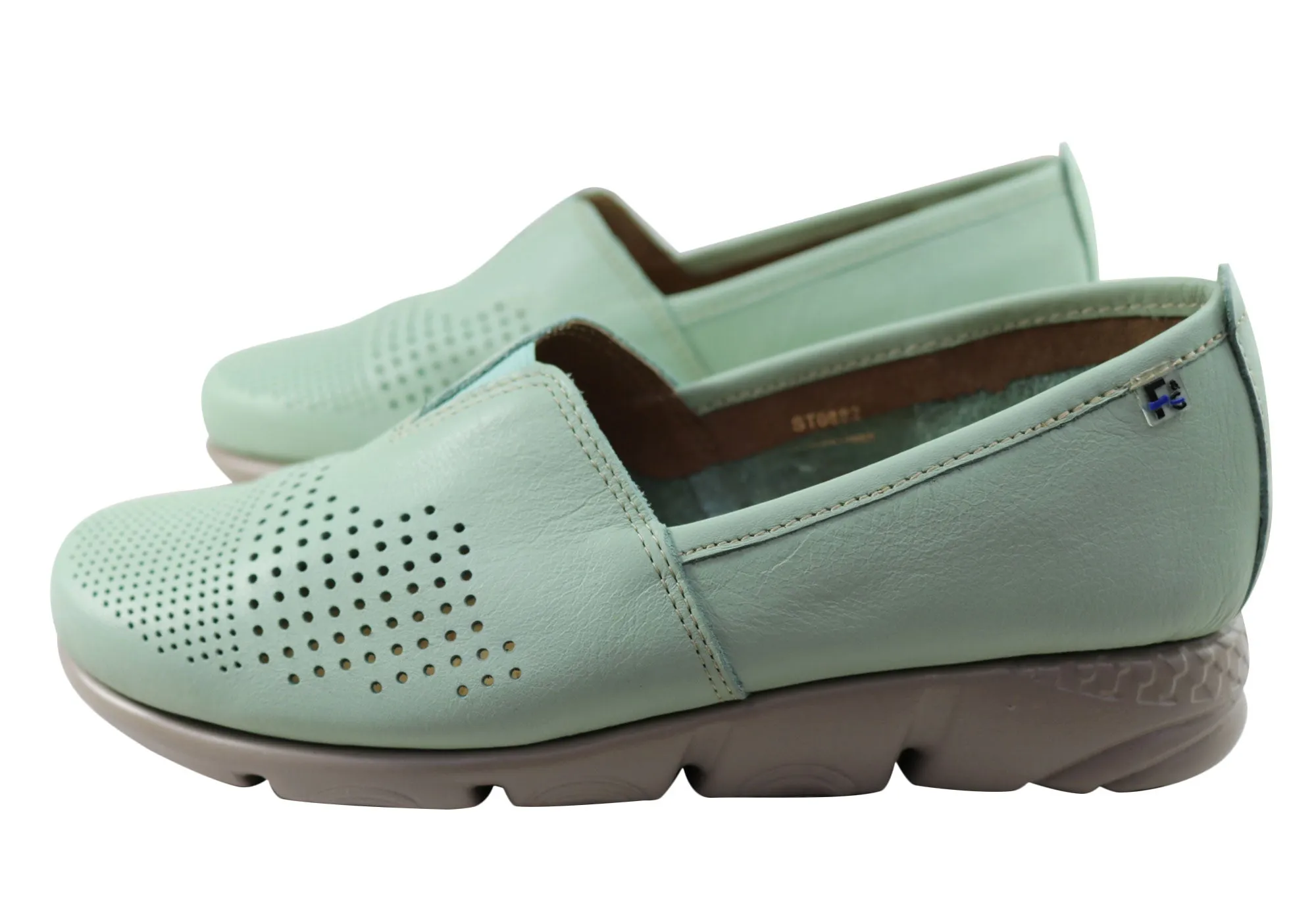 Flex & Go Ambrozia Womens Comfortable Leather Shoes Made In Portugal