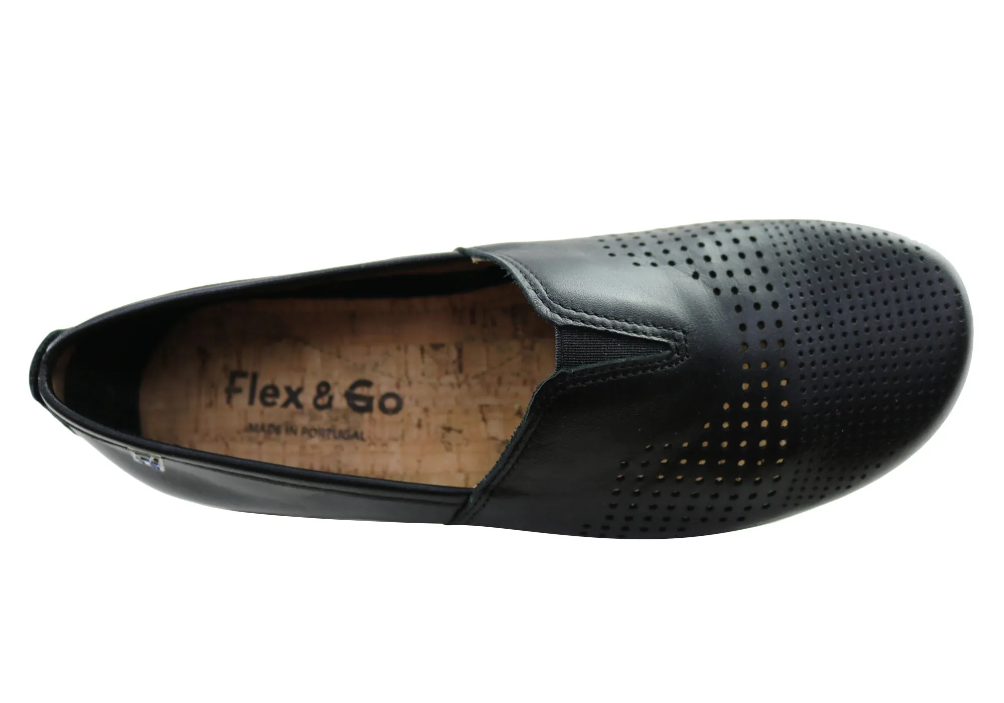 Flex & Go Ambrozia Womens Comfortable Leather Shoes Made In Portugal