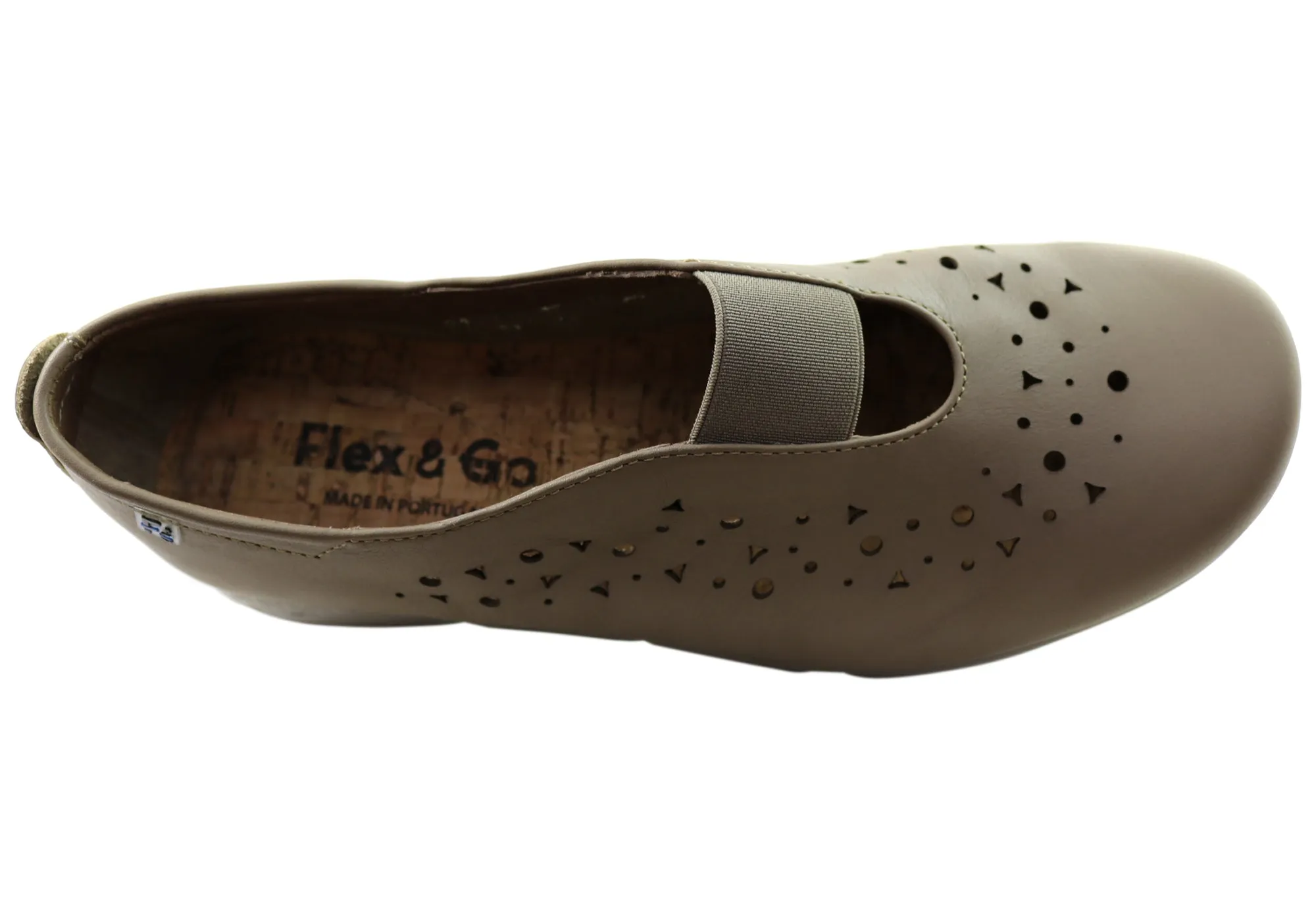 Flex & Go Anouk Womens Comfortable Leather Shoes Made In Portugal