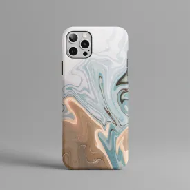 Hazel Fade | Marble Ink Pattern Hard Phone Case