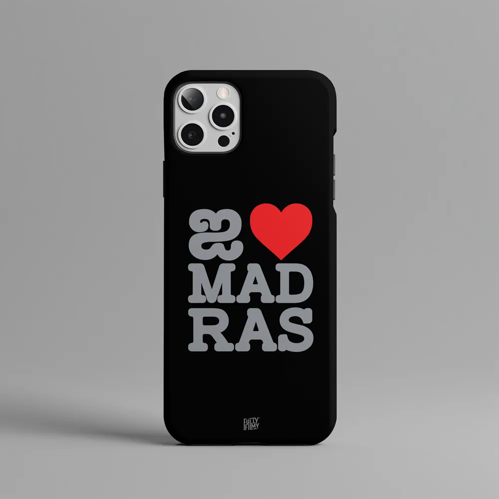 I Love Madras Hard Phone Case