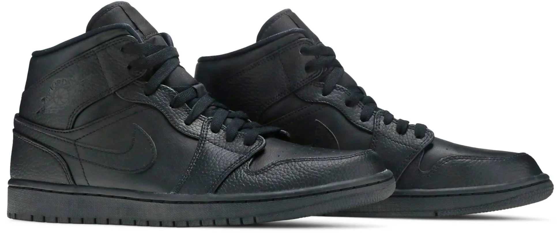 JORDAN 1 MID TRIPLE BLACK (M)