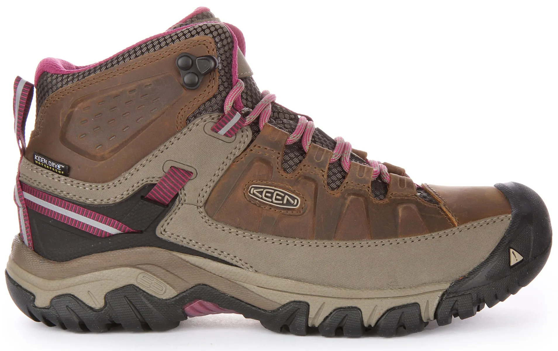 Keen Targhee III Wp In Brown Pink For Women