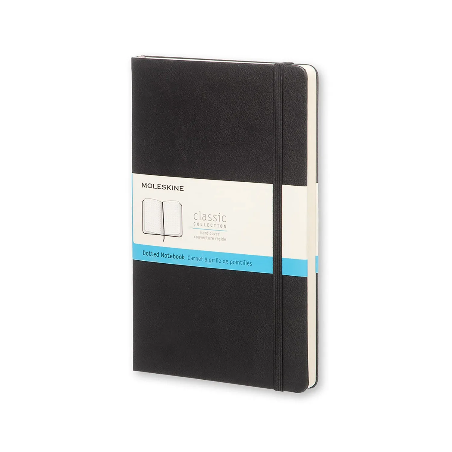 Large Moleskine Notebook, 5" x 8 1/4", Black Cover (Various Styles)