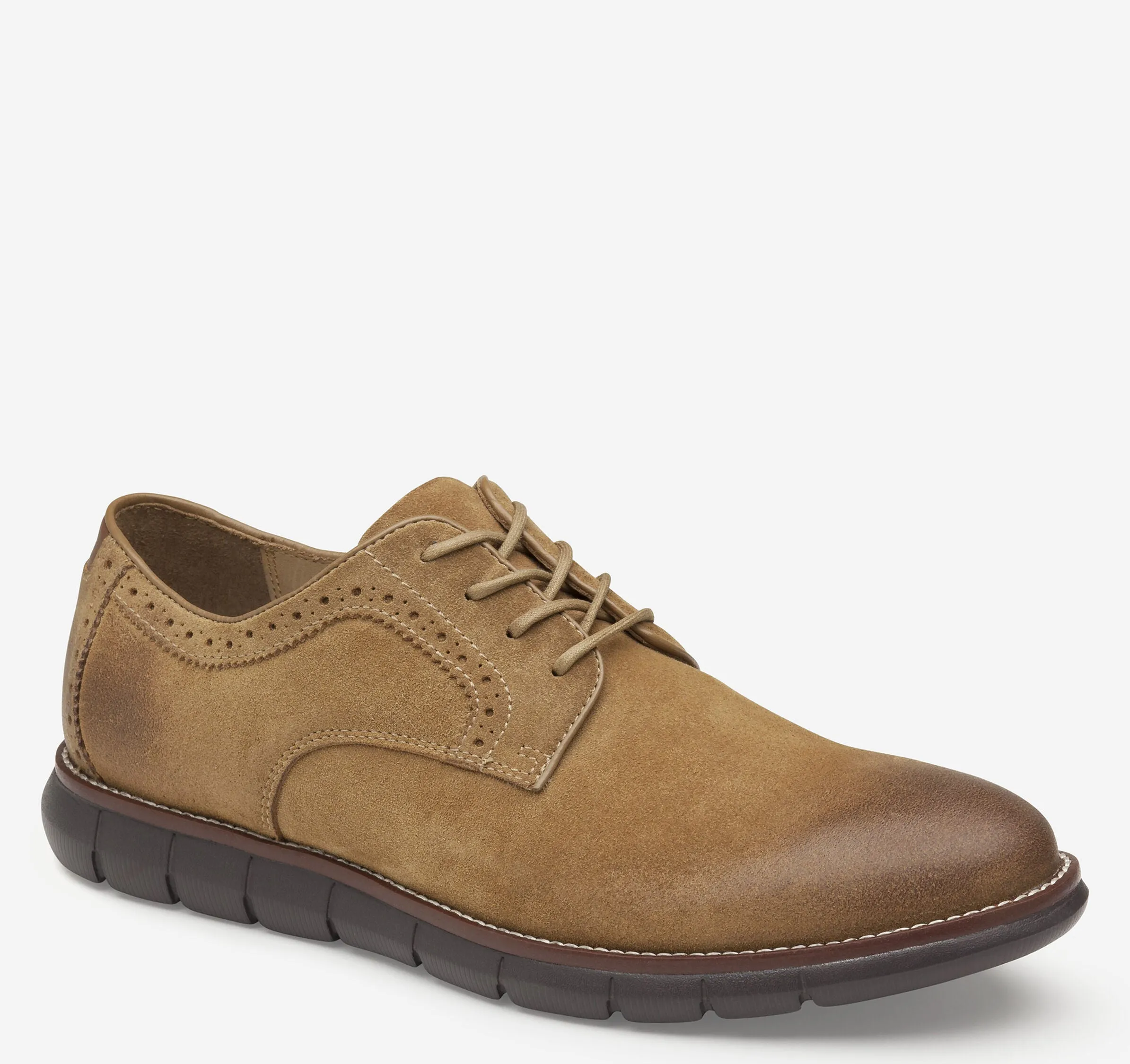 Men's Johnston & Murphy | Holden Plain Toe | Taupe Suede