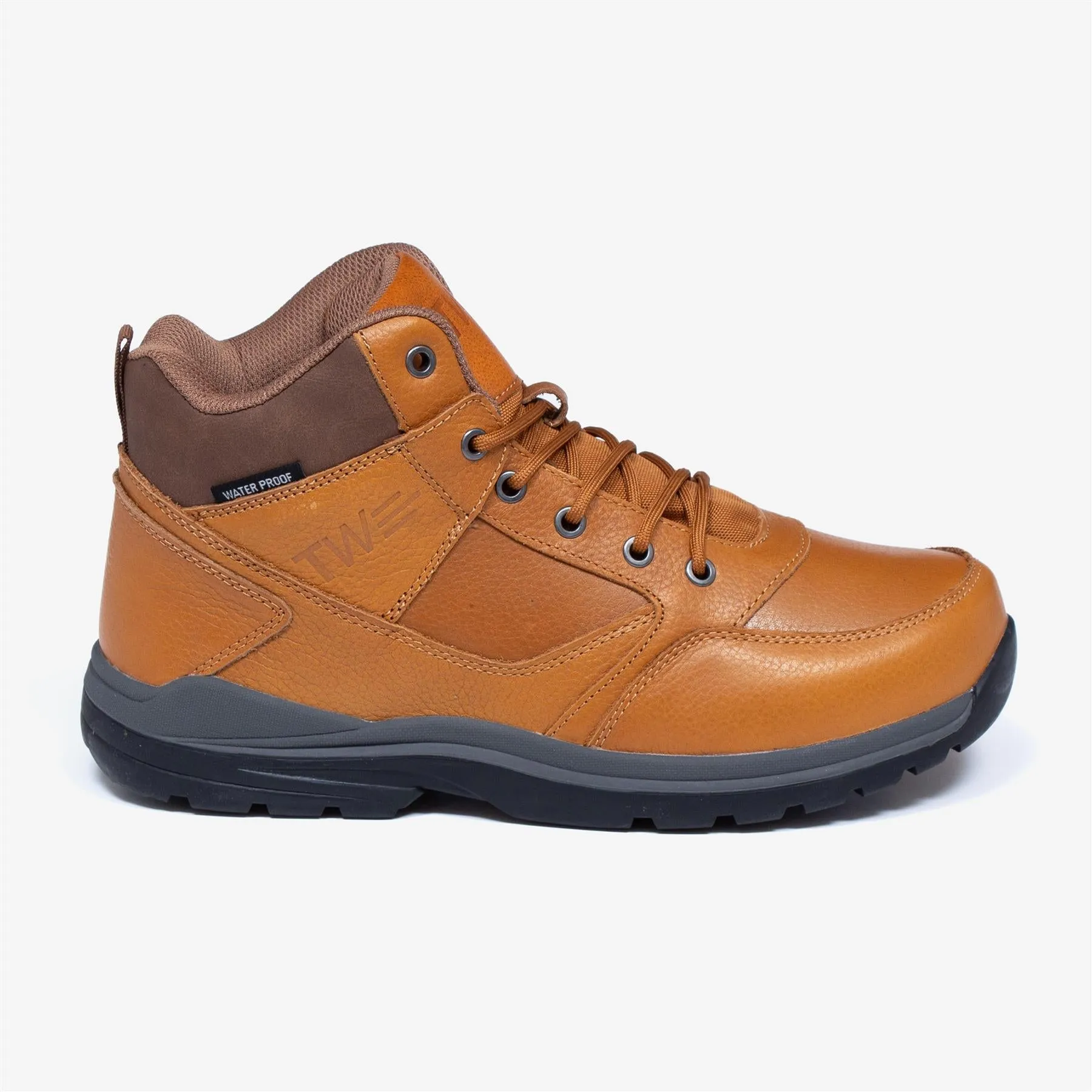 Men's Wide Fit Tredd Well Tough Waterproof Hiking Boots - Tan