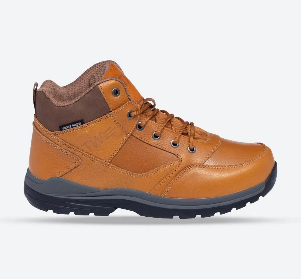 Men's Wide Fit Tredd Well Tough Waterproof Hiking Boots - Tan