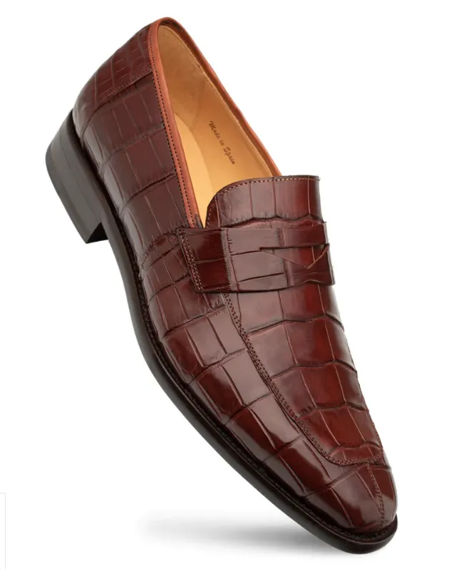 Mezlan Piccolo Alligator Penny Loafer Sport