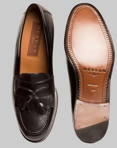 SANTANDER BLACK LOAFER by MEZLAN