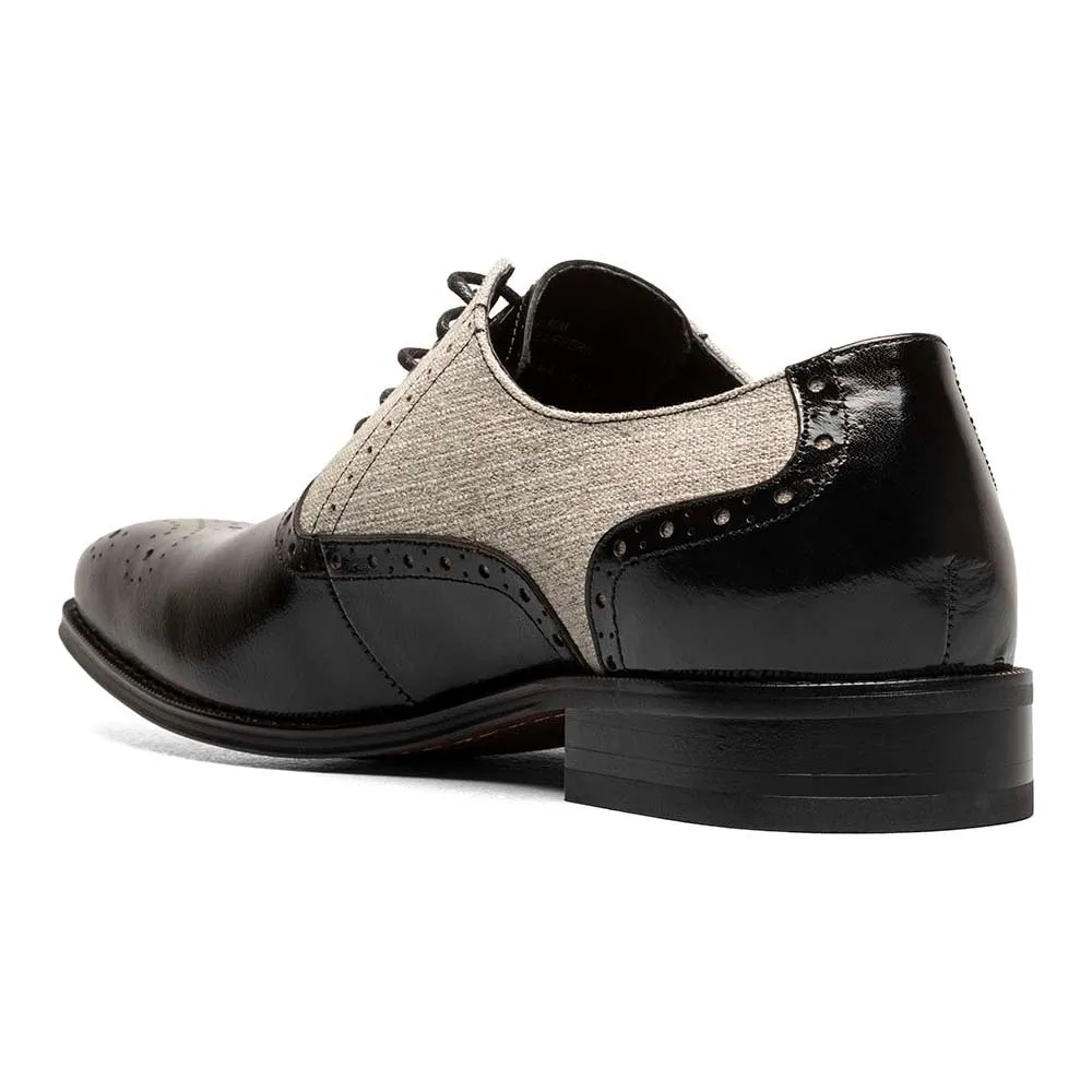 Stacy Adams Black Multi HARRINGTON Plain Toe Lace Up