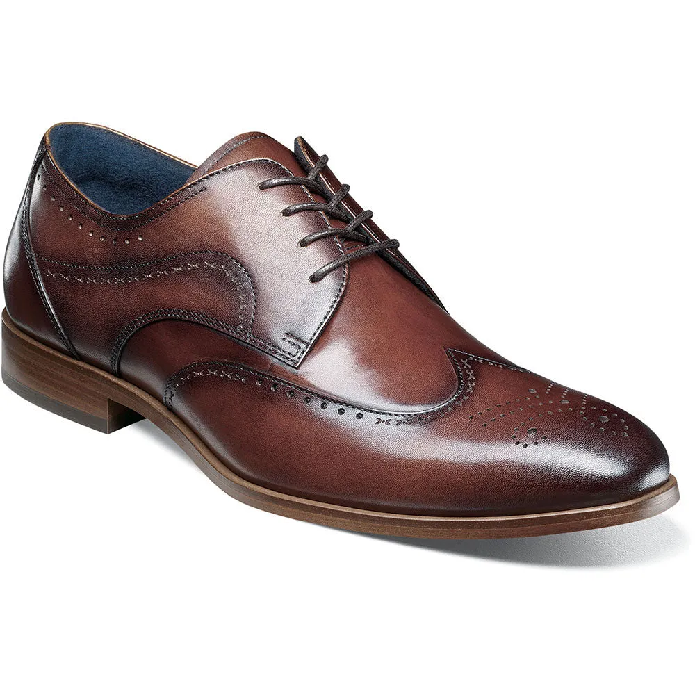 Stacy Adams Brown BRAYDEN Wingtip Oxford Shoes