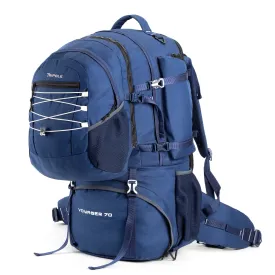 Tripole Voyager Rucksack and Backpack for Travelling with Detachable Bag | 70 Litres | Navy Blue