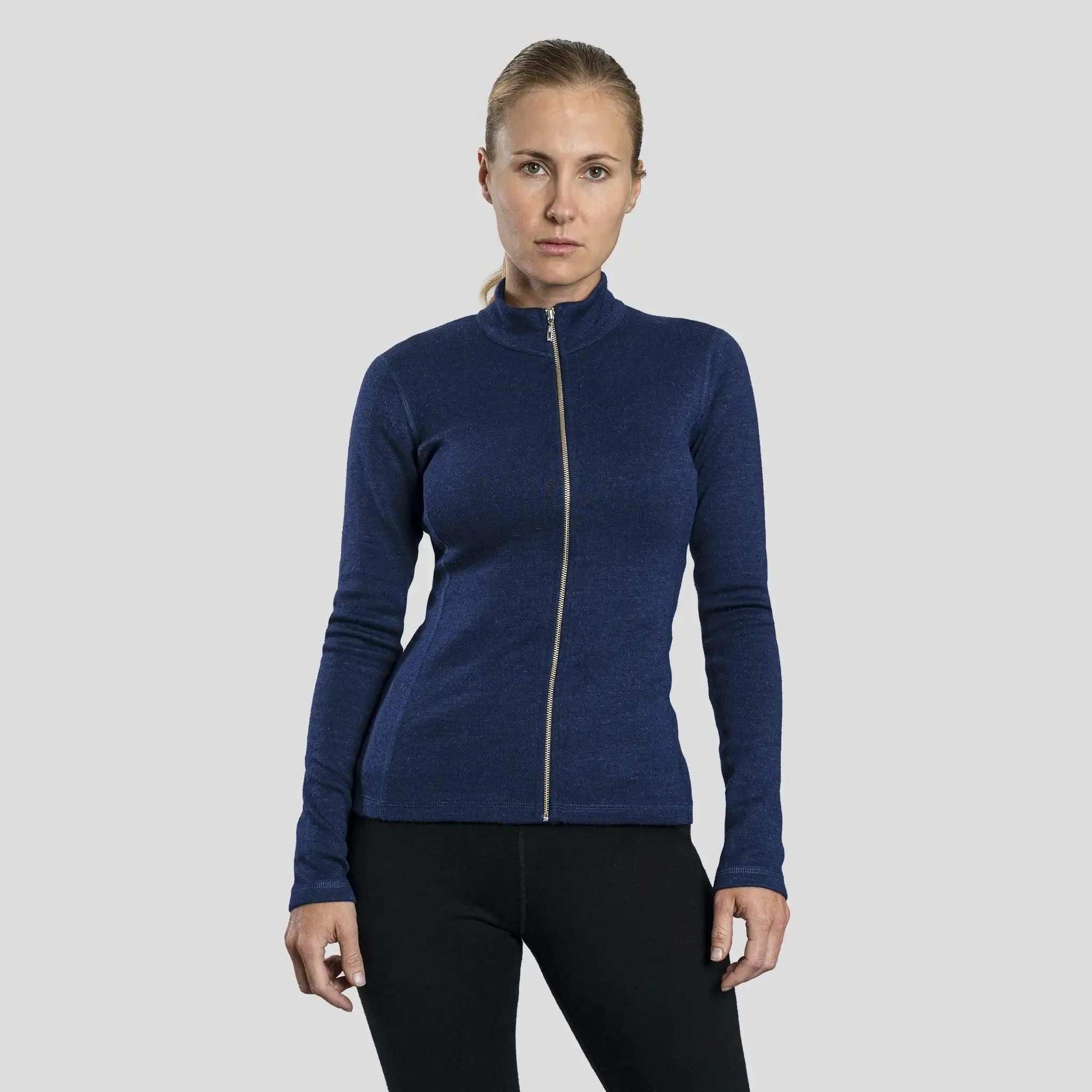 Women's Alpaca Wool Jacket: 420 Midweight Full-Zip